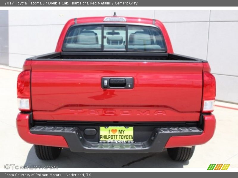 Barcelona Red Metallic / Cement Gray 2017 Toyota Tacoma SR Double Cab