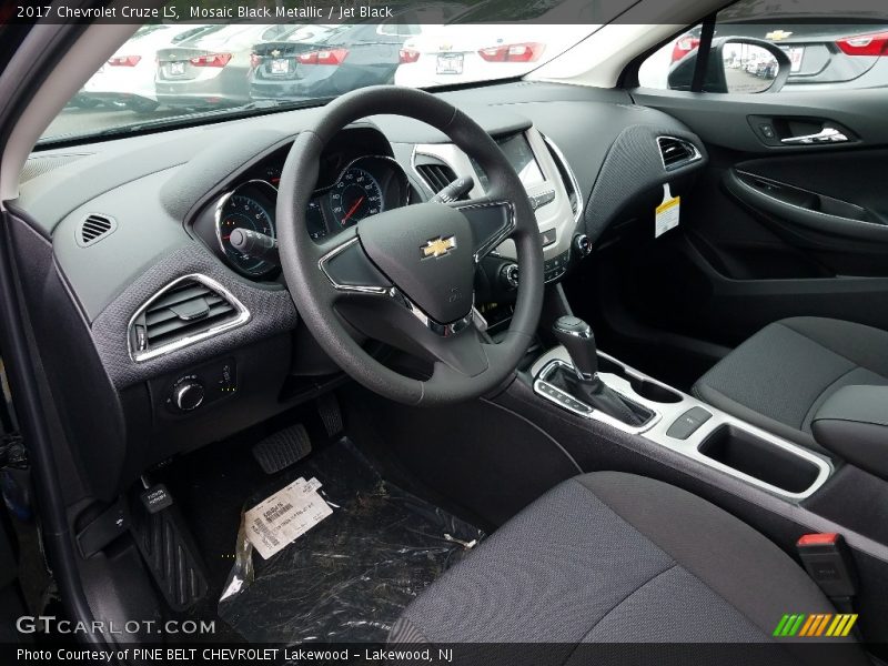 Mosaic Black Metallic / Jet Black 2017 Chevrolet Cruze LS