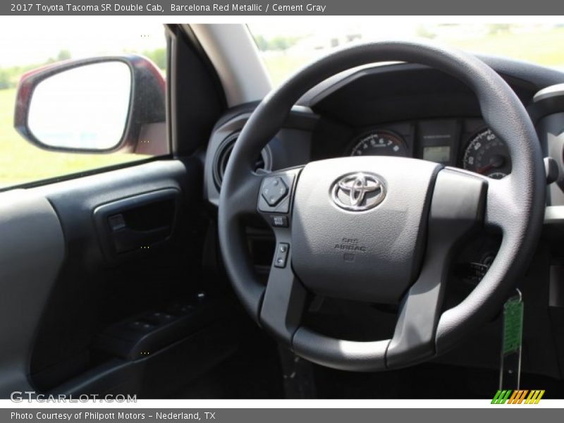 Barcelona Red Metallic / Cement Gray 2017 Toyota Tacoma SR Double Cab