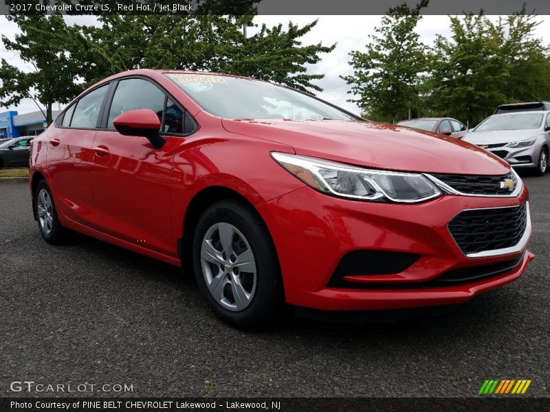 Red Hot / Jet Black 2017 Chevrolet Cruze LS