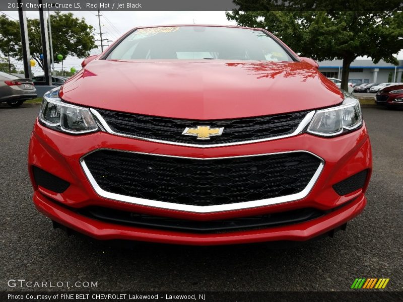 Red Hot / Jet Black 2017 Chevrolet Cruze LS