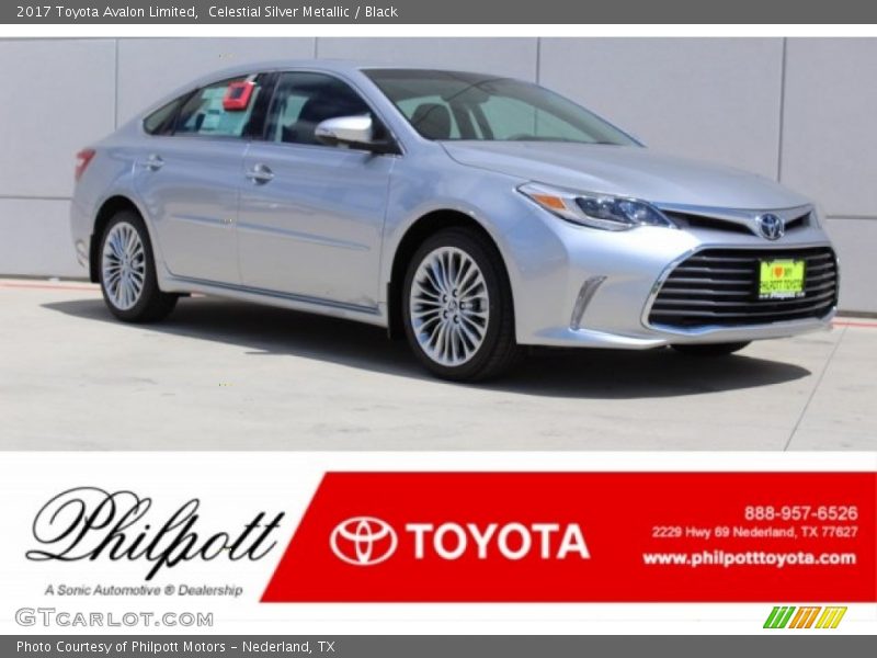 Celestial Silver Metallic / Black 2017 Toyota Avalon Limited