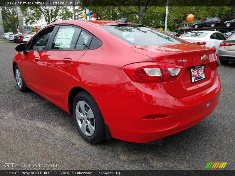 Red Hot / Jet Black 2017 Chevrolet Cruze LS