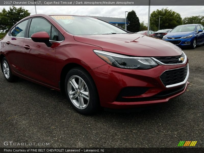Cajun Red Tintcoat / Dark Atmosphere/Medium Atmosphere 2017 Chevrolet Cruze LT