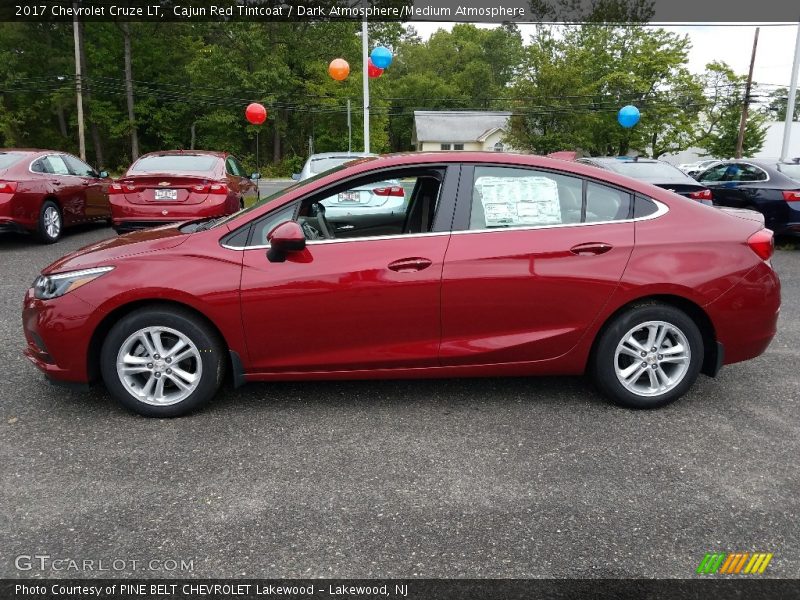 Cajun Red Tintcoat / Dark Atmosphere/Medium Atmosphere 2017 Chevrolet Cruze LT