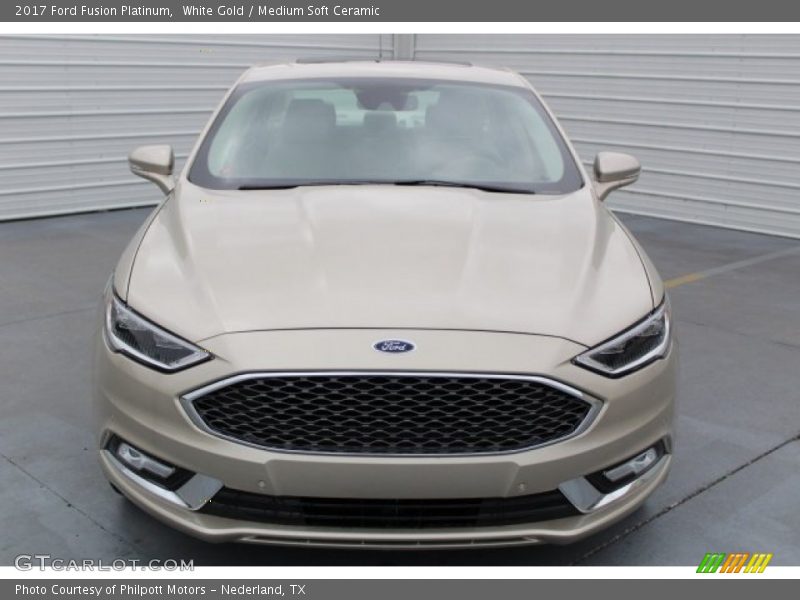 White Gold / Medium Soft Ceramic 2017 Ford Fusion Platinum