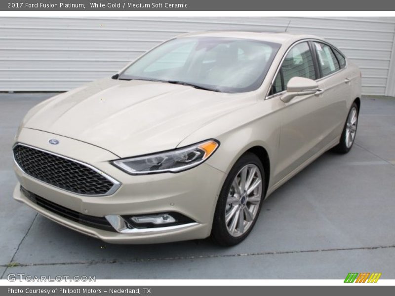 White Gold / Medium Soft Ceramic 2017 Ford Fusion Platinum