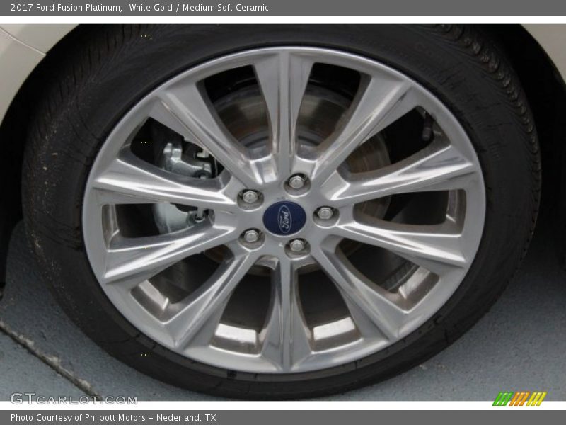 White Gold / Medium Soft Ceramic 2017 Ford Fusion Platinum