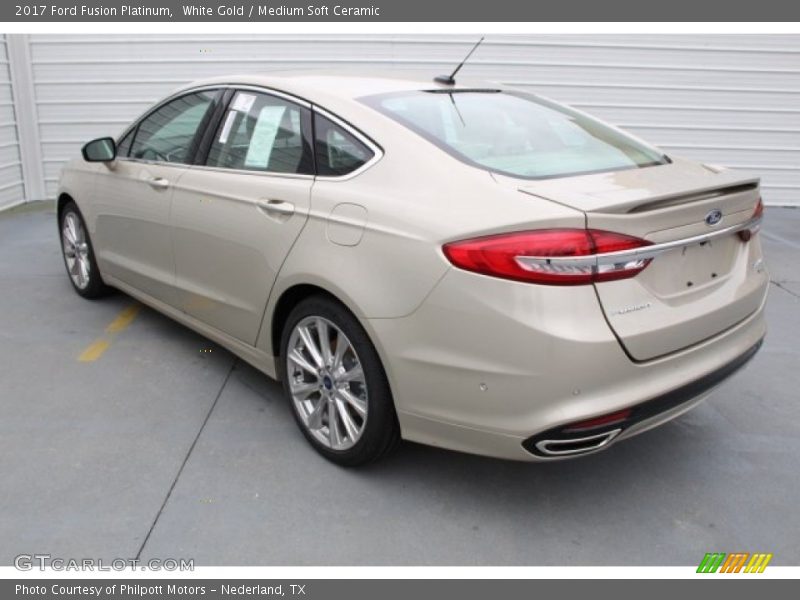 White Gold / Medium Soft Ceramic 2017 Ford Fusion Platinum