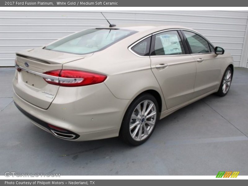 White Gold / Medium Soft Ceramic 2017 Ford Fusion Platinum