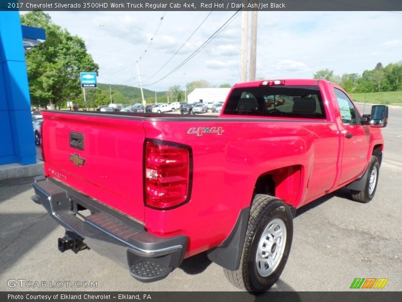 Red Hot / Dark Ash/Jet Black 2017 Chevrolet Silverado 3500HD Work Truck Regular Cab 4x4