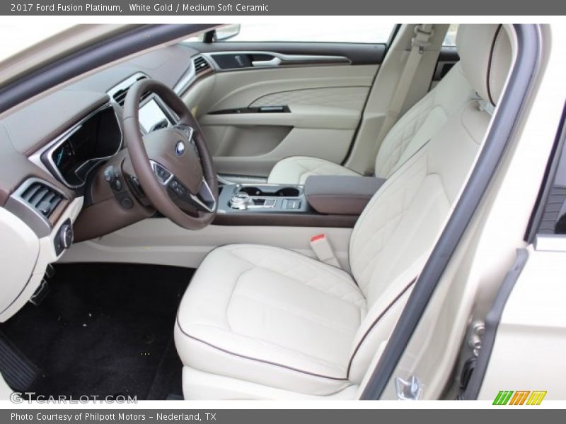 White Gold / Medium Soft Ceramic 2017 Ford Fusion Platinum