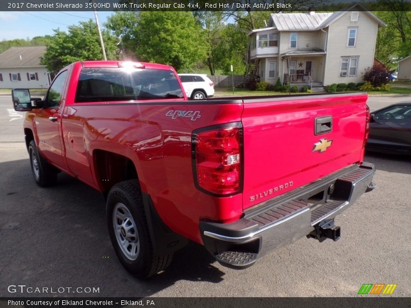Red Hot / Dark Ash/Jet Black 2017 Chevrolet Silverado 3500HD Work Truck Regular Cab 4x4