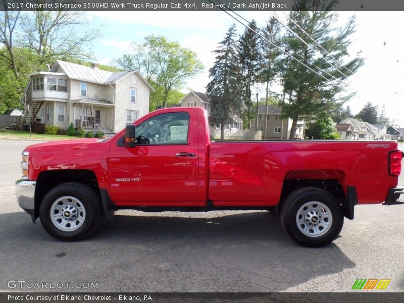 Red Hot / Dark Ash/Jet Black 2017 Chevrolet Silverado 3500HD Work Truck Regular Cab 4x4
