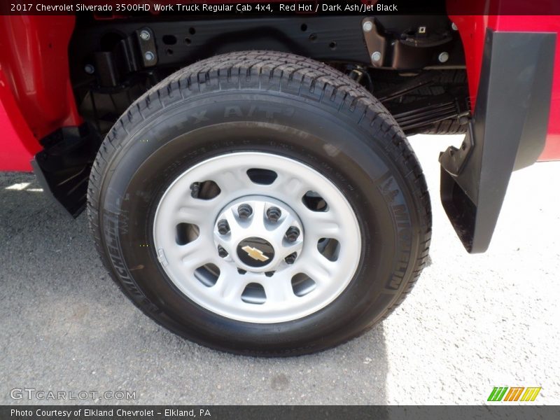 Red Hot / Dark Ash/Jet Black 2017 Chevrolet Silverado 3500HD Work Truck Regular Cab 4x4