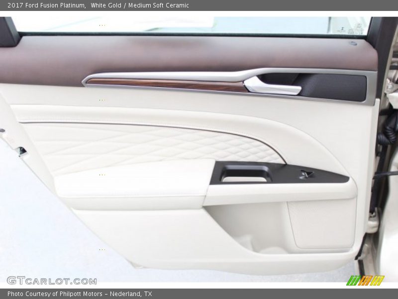 White Gold / Medium Soft Ceramic 2017 Ford Fusion Platinum