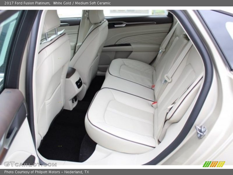 White Gold / Medium Soft Ceramic 2017 Ford Fusion Platinum