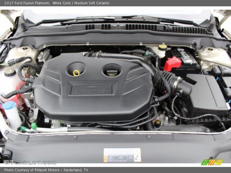 White Gold / Medium Soft Ceramic 2017 Ford Fusion Platinum