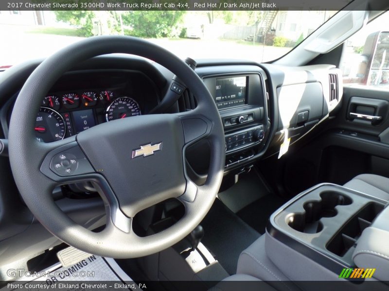 Red Hot / Dark Ash/Jet Black 2017 Chevrolet Silverado 3500HD Work Truck Regular Cab 4x4