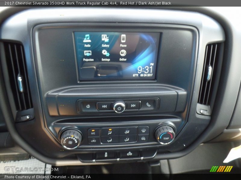 Red Hot / Dark Ash/Jet Black 2017 Chevrolet Silverado 3500HD Work Truck Regular Cab 4x4