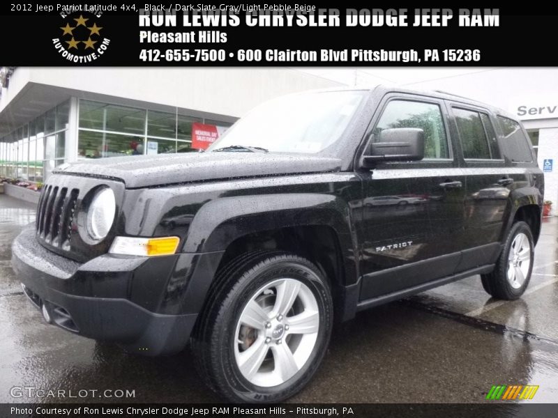 Black / Dark Slate Gray/Light Pebble Beige 2012 Jeep Patriot Latitude 4x4