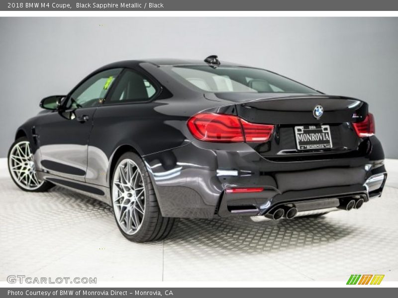 Black Sapphire Metallic / Black 2018 BMW M4 Coupe