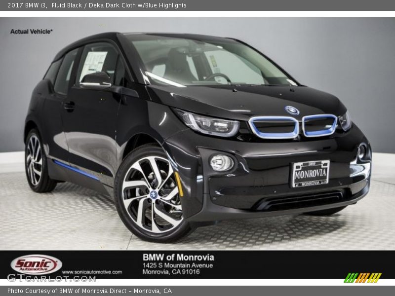 Fluid Black / Deka Dark Cloth w/Blue Highlights 2017 BMW i3