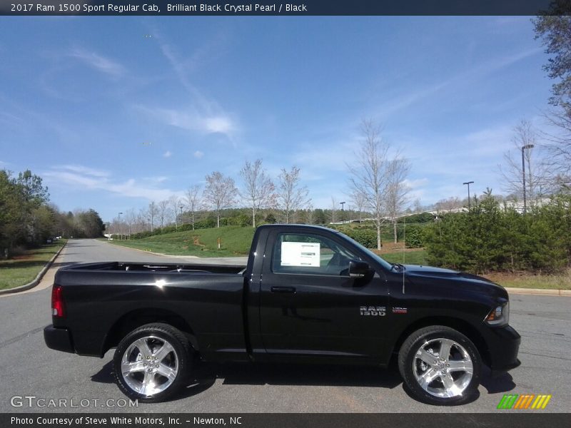 Brilliant Black Crystal Pearl / Black 2017 Ram 1500 Sport Regular Cab