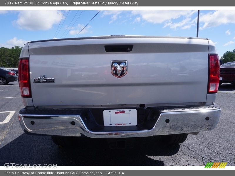 Bright Silver Metallic / Black/Diesel Gray 2017 Ram 2500 Big Horn Mega Cab