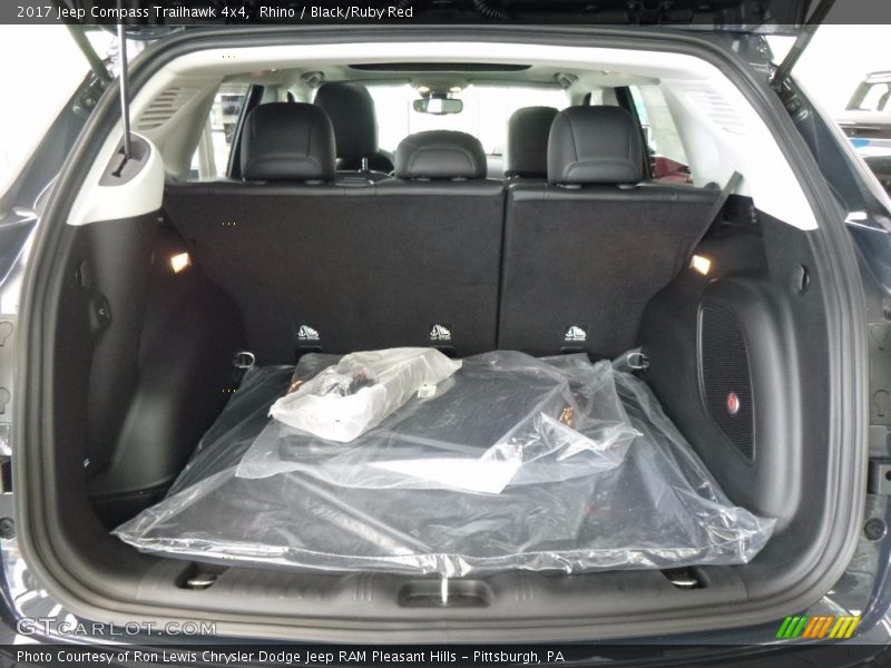 Rhino / Black/Ruby Red 2017 Jeep Compass Trailhawk 4x4