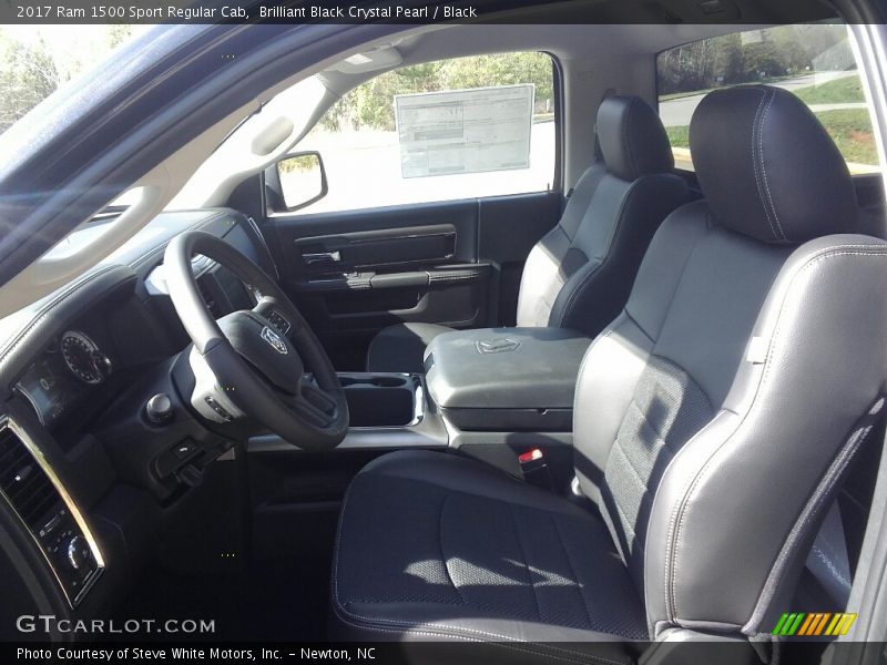 Brilliant Black Crystal Pearl / Black 2017 Ram 1500 Sport Regular Cab