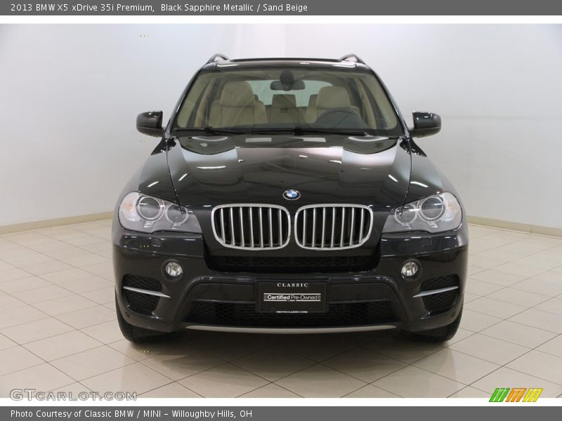 Black Sapphire Metallic / Sand Beige 2013 BMW X5 xDrive 35i Premium