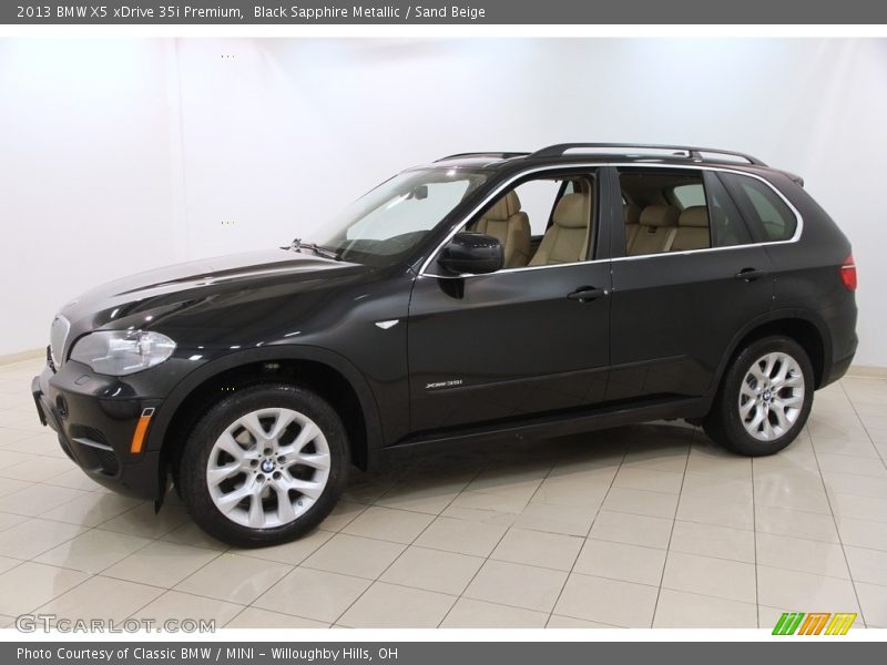 Black Sapphire Metallic / Sand Beige 2013 BMW X5 xDrive 35i Premium