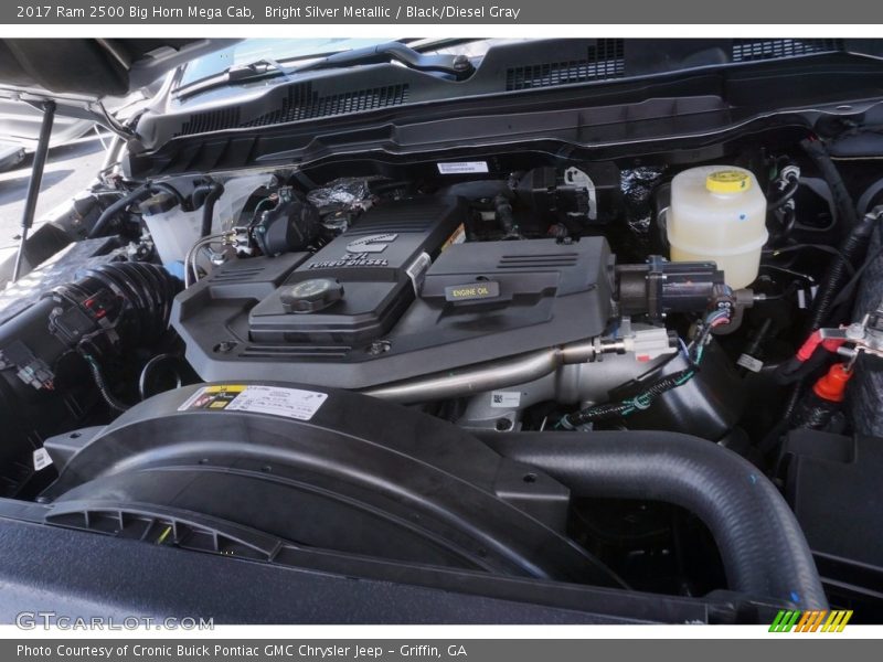  2017 2500 Big Horn Mega Cab Engine - 6.7 Liter OHV 24-Valve Cummins Turbo-Diesel Inline 6 Cylinder