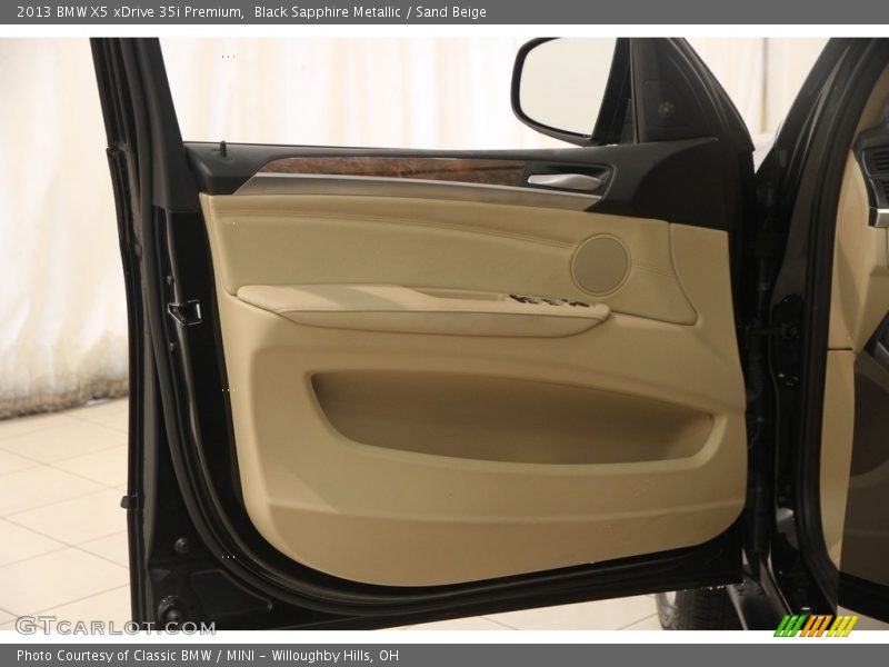 Black Sapphire Metallic / Sand Beige 2013 BMW X5 xDrive 35i Premium