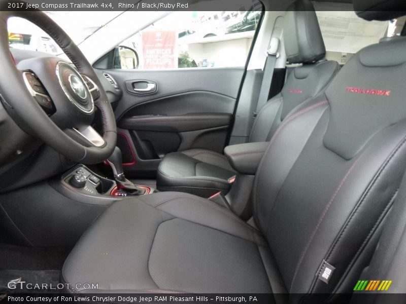 Rhino / Black/Ruby Red 2017 Jeep Compass Trailhawk 4x4