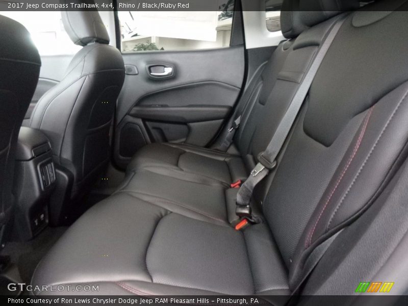 Rhino / Black/Ruby Red 2017 Jeep Compass Trailhawk 4x4