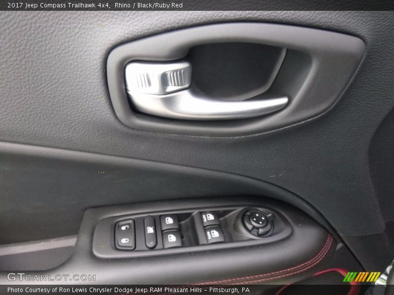 Rhino / Black/Ruby Red 2017 Jeep Compass Trailhawk 4x4