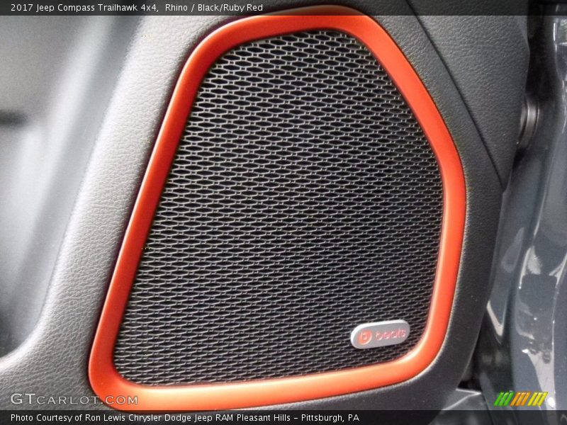 Rhino / Black/Ruby Red 2017 Jeep Compass Trailhawk 4x4