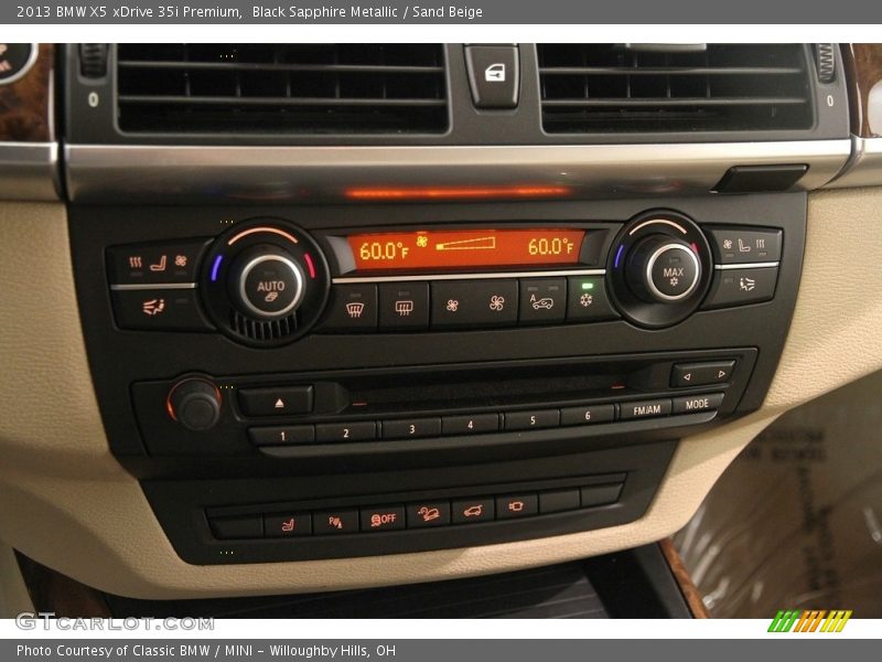 Black Sapphire Metallic / Sand Beige 2013 BMW X5 xDrive 35i Premium