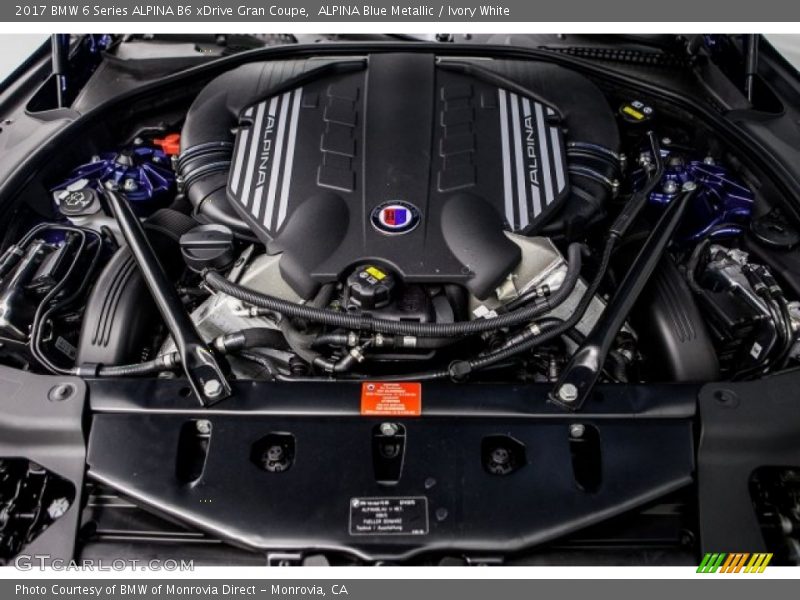  2017 6 Series ALPINA B6 xDrive Gran Coupe Engine - 4.4 Liter DI TwinPower Turbocharged DOHC 32-Valve VVT V8