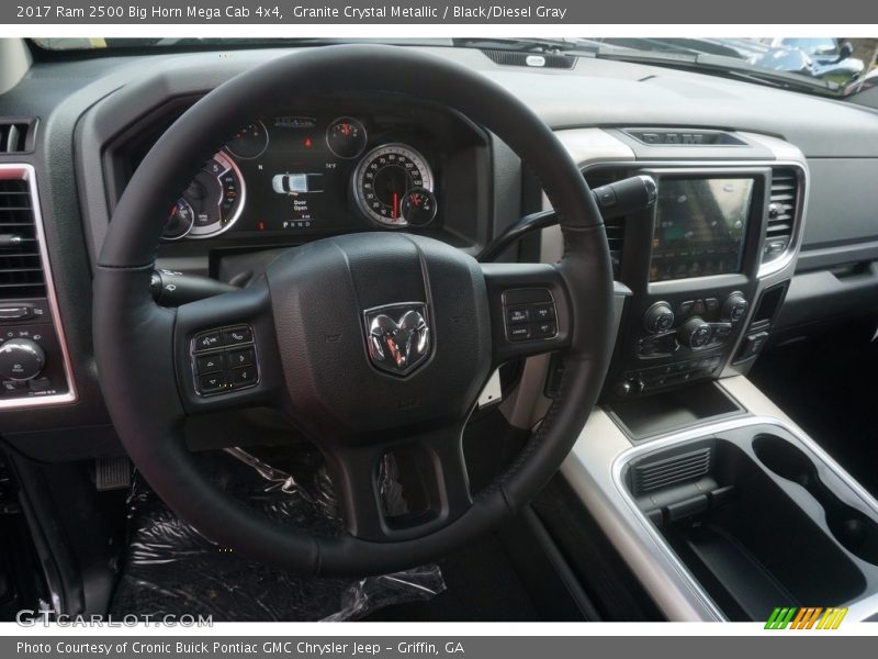 Dashboard of 2017 2500 Big Horn Mega Cab 4x4