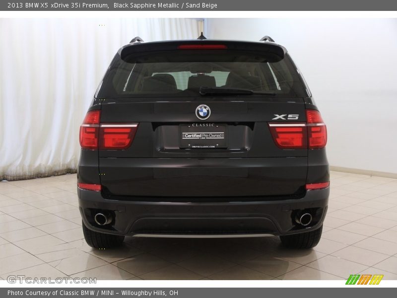 Black Sapphire Metallic / Sand Beige 2013 BMW X5 xDrive 35i Premium