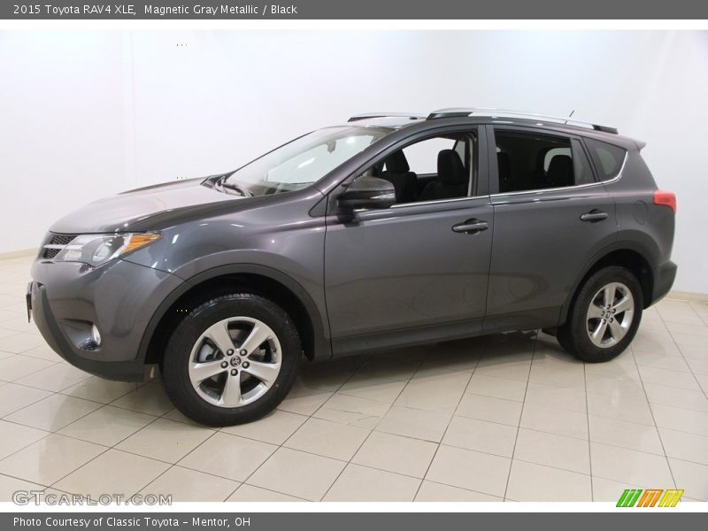 Magnetic Gray Metallic / Black 2015 Toyota RAV4 XLE