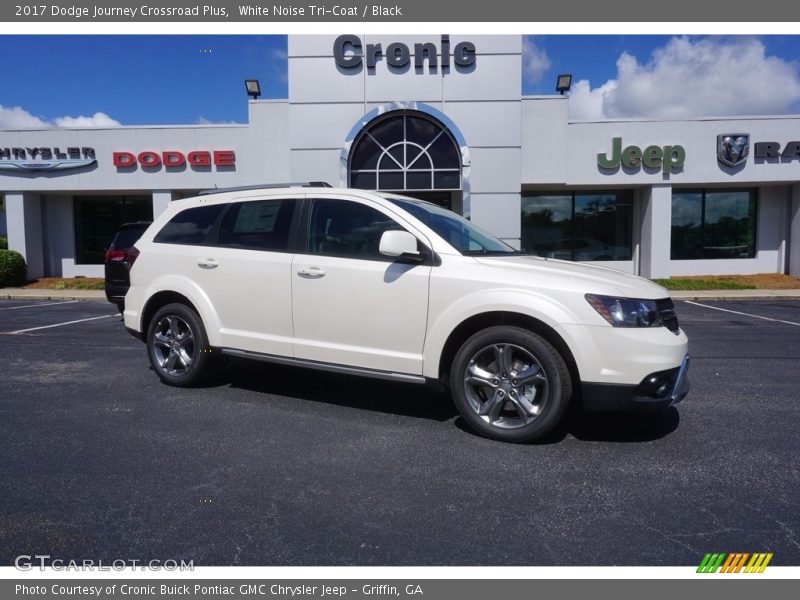 White Noise Tri-Coat / Black 2017 Dodge Journey Crossroad Plus