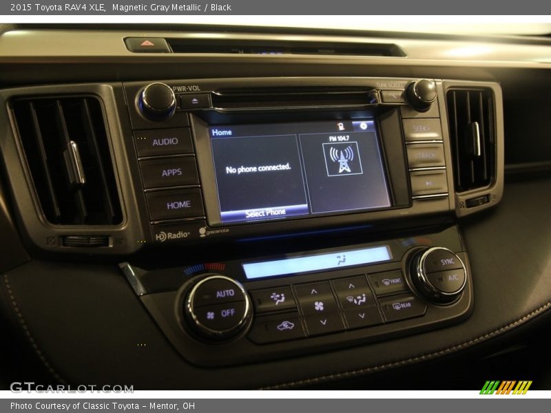 Magnetic Gray Metallic / Black 2015 Toyota RAV4 XLE