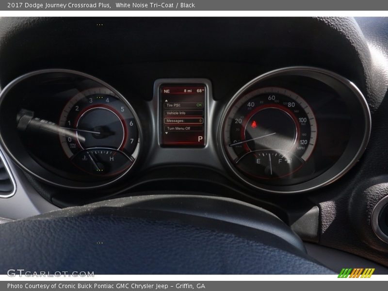 White Noise Tri-Coat / Black 2017 Dodge Journey Crossroad Plus