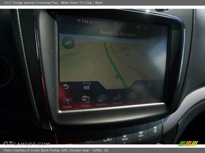 White Noise Tri-Coat / Black 2017 Dodge Journey Crossroad Plus