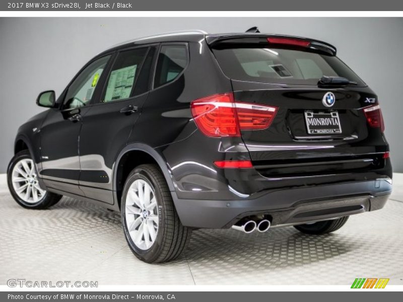 Jet Black / Black 2017 BMW X3 sDrive28i