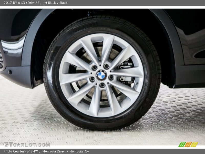 Jet Black / Black 2017 BMW X3 sDrive28i
